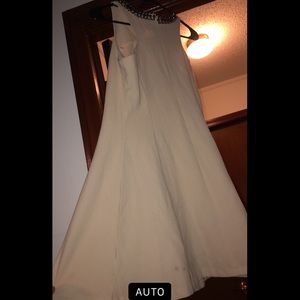 Cream cocktail dress